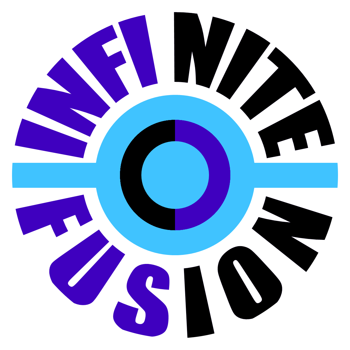 My logo for my Infinite Fusion stream series.  It features the title Infinite Fusion arranged based on the custom ball sprite I use in game.
